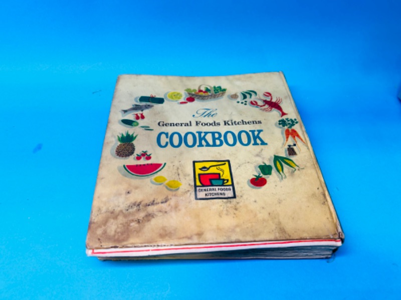 Photo 2 of 811136..:poor condition- vintage 1959 1st printing General Foods Kitchens cookbook 