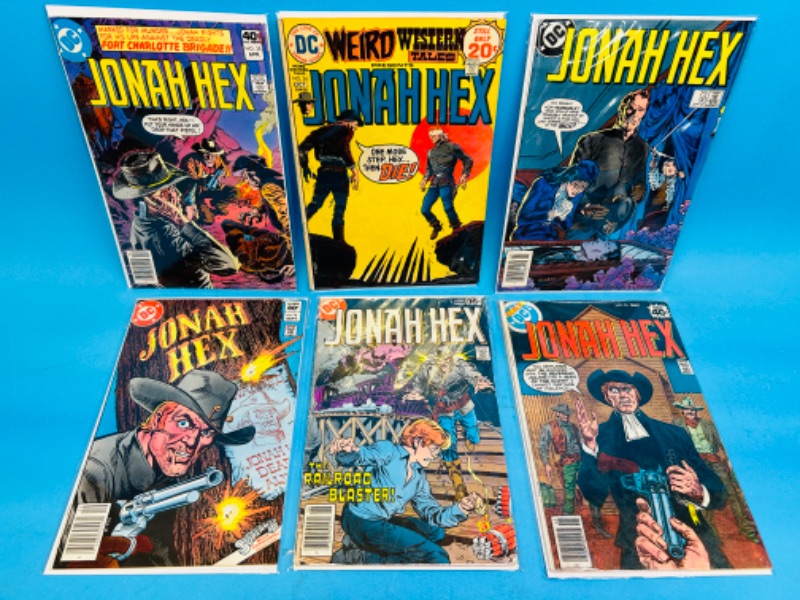 Photo 1 of 811159… 6 vintage Jonah Hex comics in plastic sleeves 