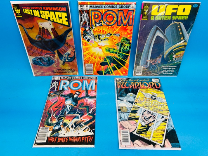 Photo 1 of 811160… 5 vintage space comics in plastic sleeves 