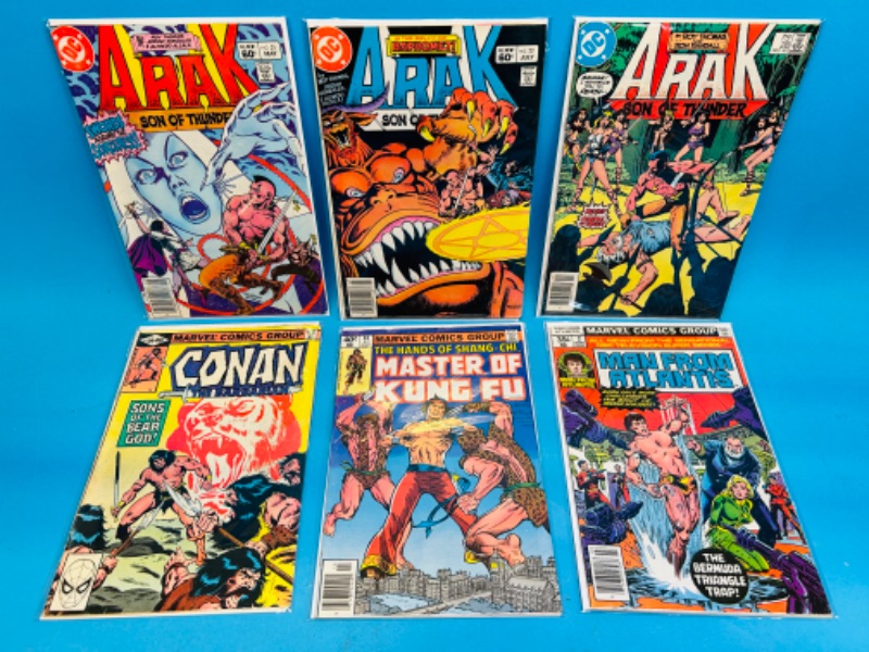 Photo 1 of 811162… 6 vintage comics in plastic sleeves 