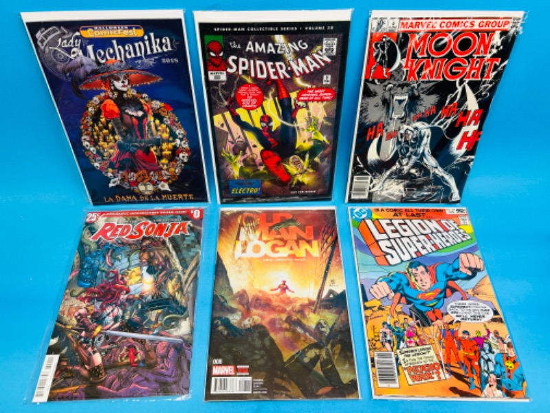 Photo 1 of 811164…  6  comics in plastic sleeves 