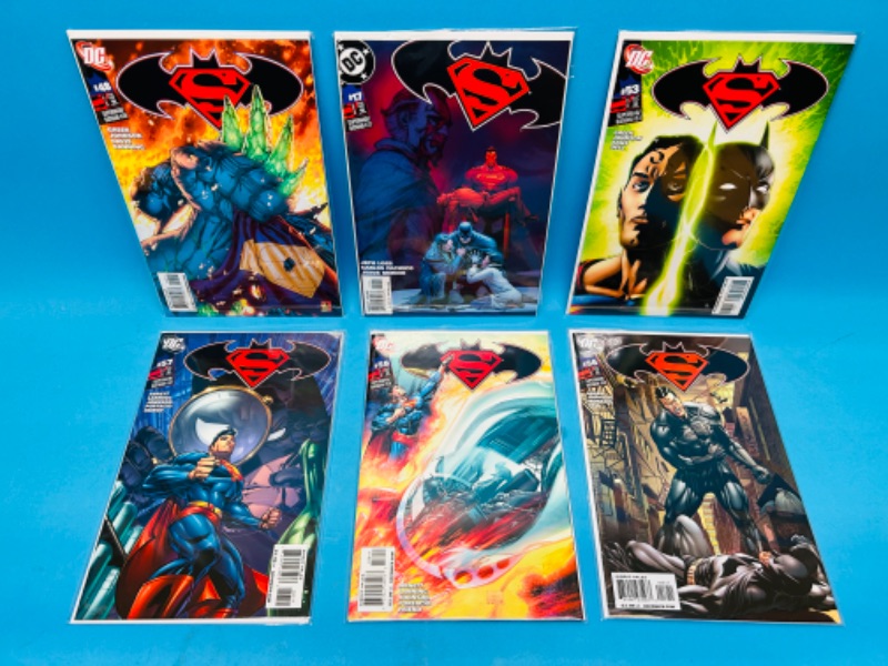 Photo 1 of 811171…6 Superman  comics in plastic sleeves 