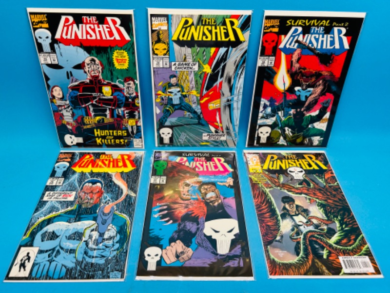 Photo 1 of 811176…6 punisher  comics in plastic sleeves 