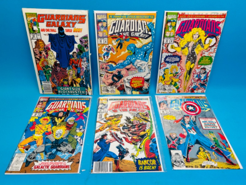 Photo 1 of 811180…6 guardians of the galaxy  comics in plastic sleeves 