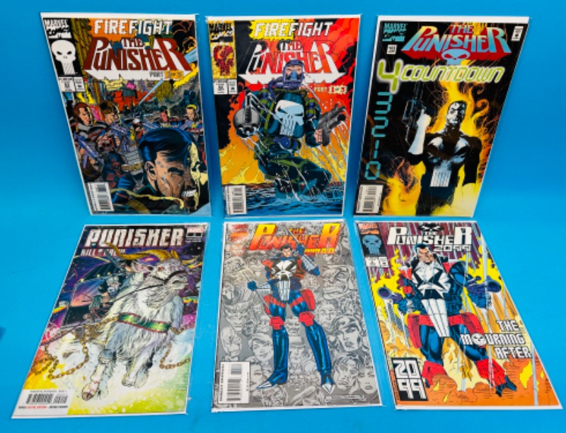 Photo 1 of 811183…  6 punisher comics in plastic sleeves 