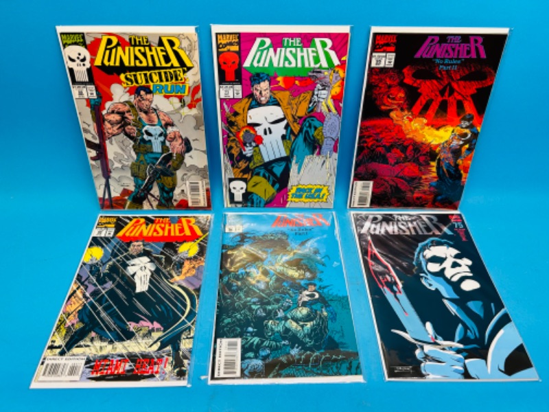 Photo 1 of 811184…6 punisher  comics in plastic sleeves 