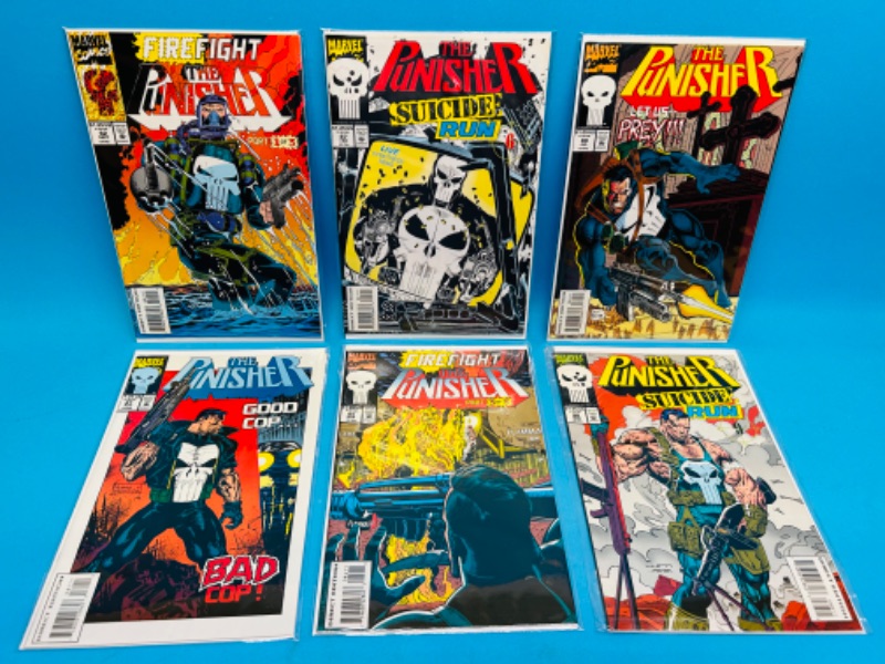 Photo 1 of 811206…6 punisher  comics in plastic sleeves 