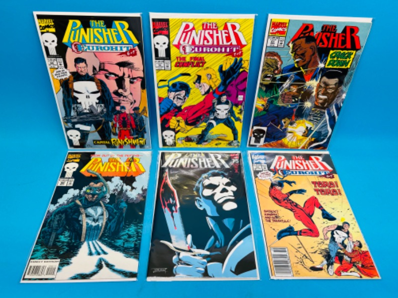 Photo 1 of 811207…6 punisher  comics in plastic sleeves 