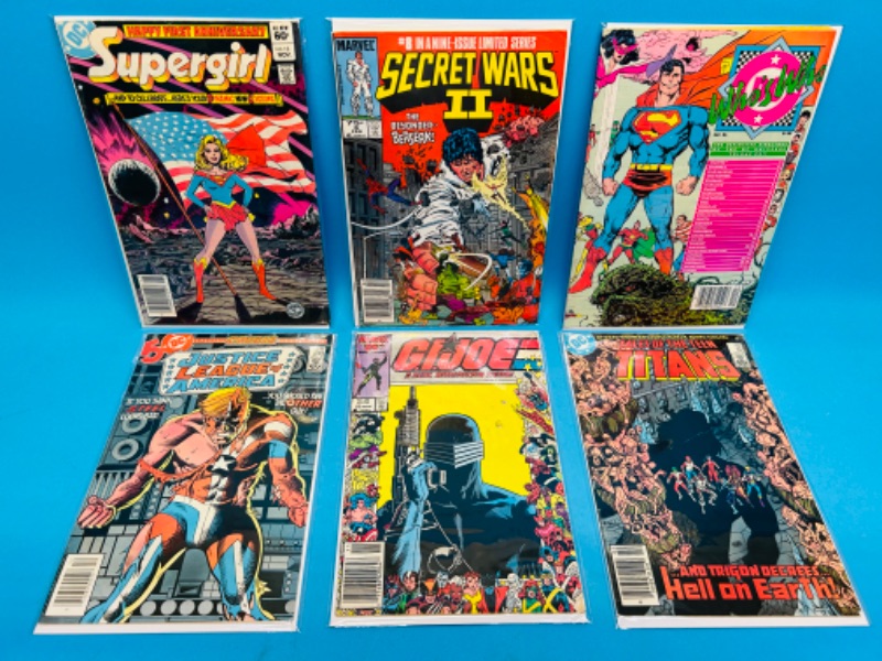 Photo 1 of 811208…6 older  comics in plastic sleeves 