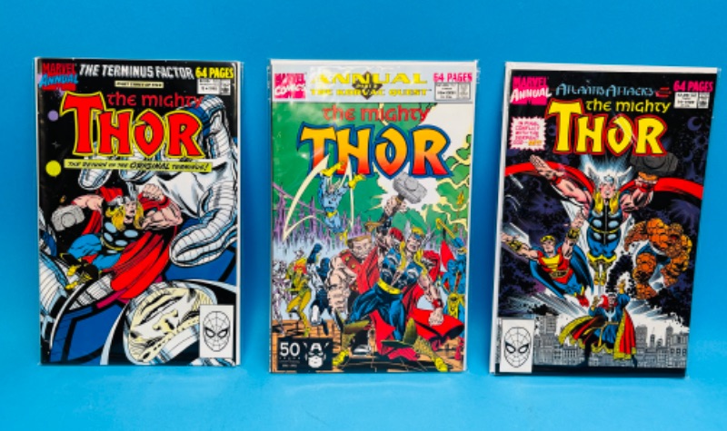 Photo 1 of 811217…3 Thor  comics in plastic sleeves 