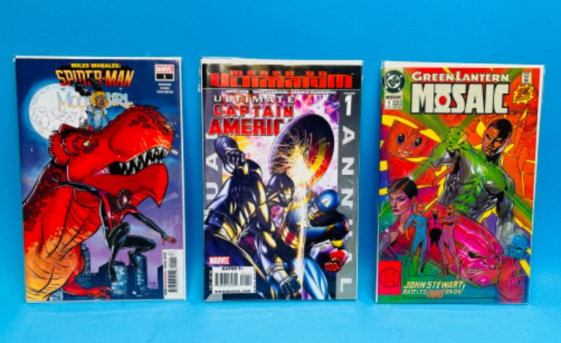 Photo 1 of 811222…3  comics all # 1’s in plastic sleeves 