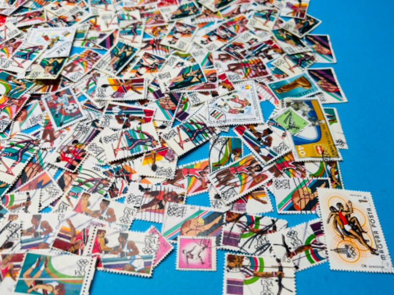 Photo 4 of 811227… hundreds of used Olympic stamps