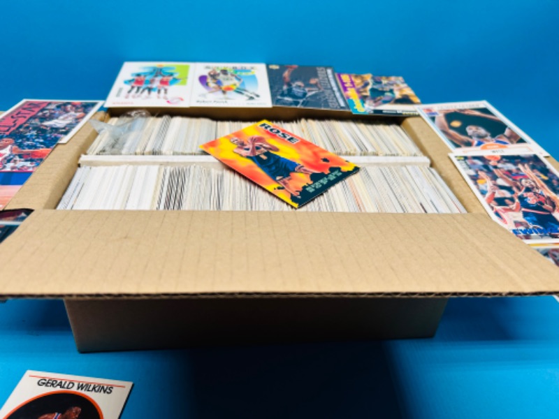 Photo 6 of 811231…1000+ basketball trading cards in box