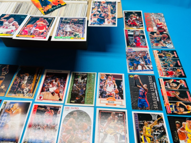 Photo 4 of 811231…1000+ basketball trading cards in box