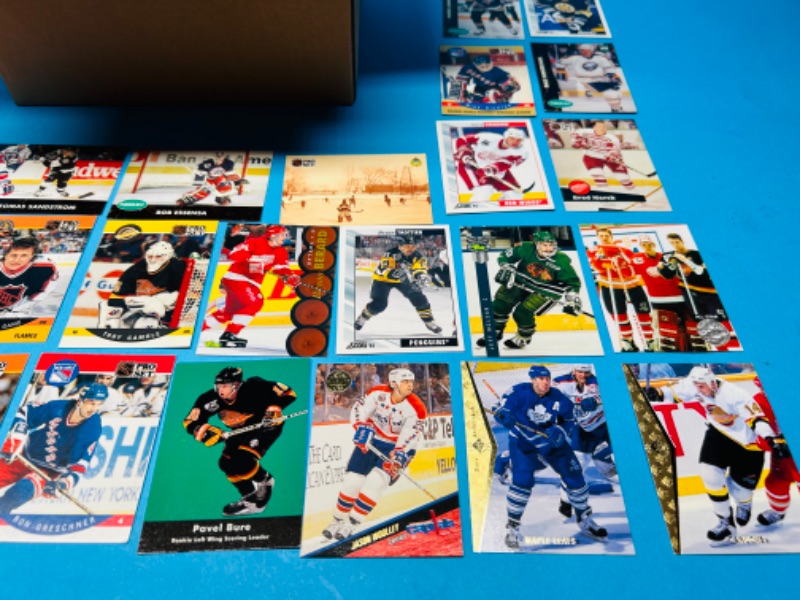 Photo 1 of 811232…1000+ mixed hockey trading cards in box 