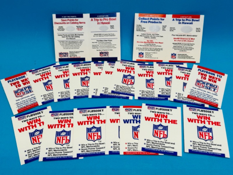 Photo 1 of 811261…vintage unscratched NFL Pro set playbooks scratch off game cards 