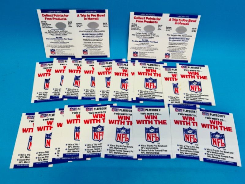 Photo 1 of 811266… vintage unscratched NFL Pro set playbooks scratch off game cards 