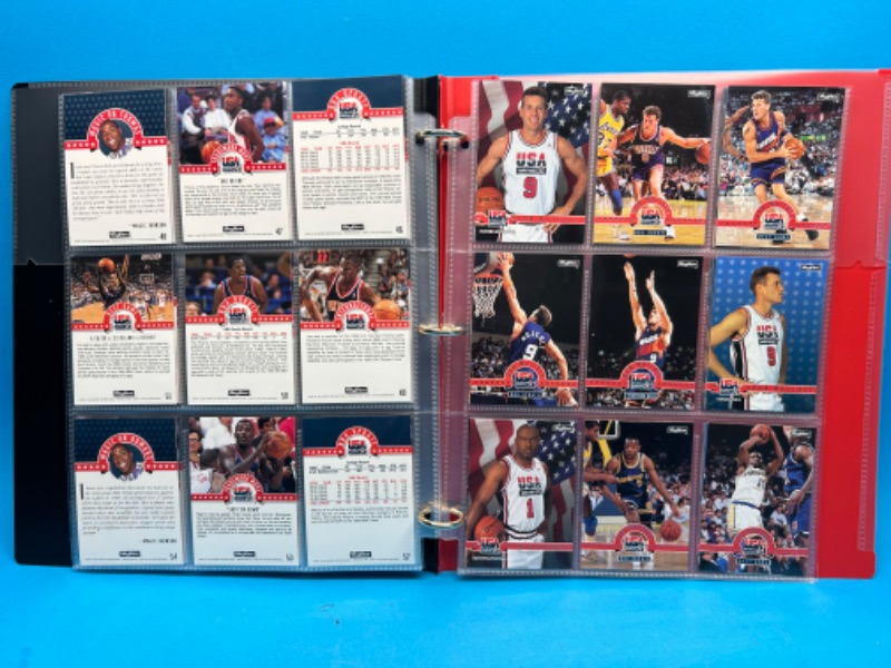 Photo 2 of 811278…complete set USA international basketball cards in binder