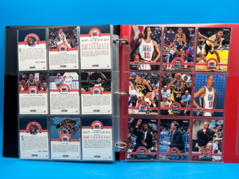 Photo 4 of 811278…complete set USA international basketball cards in binder