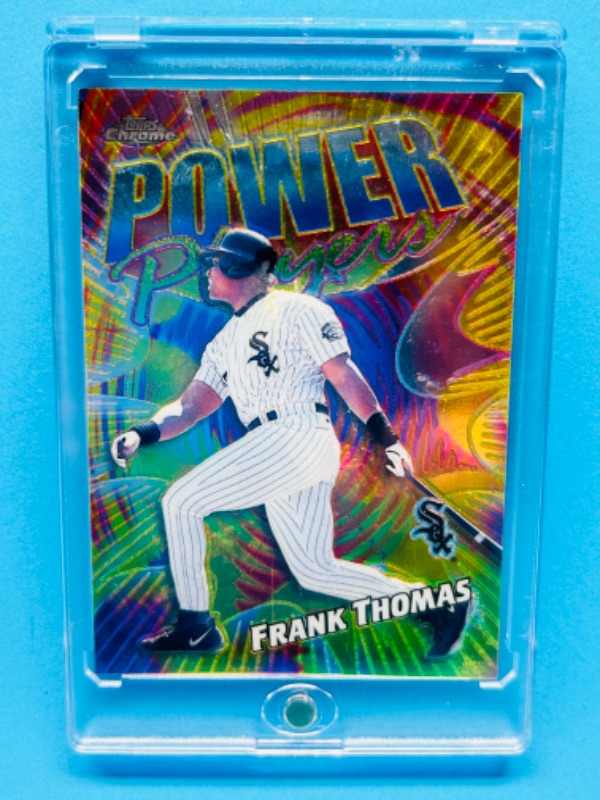 Photo 1 of 811281…Frank Thomas Topps Chrome card P13 in hard plastic case 