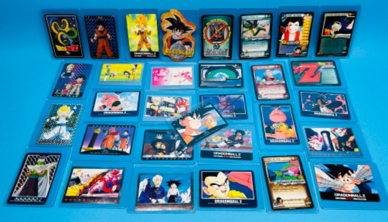 Photo 1 of 811290…31 Dragon Ballz trading cards in hard plastic sleeves 