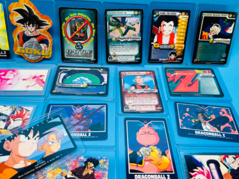 Photo 2 of 811290…31 Dragon Ballz trading cards in hard plastic sleeves 