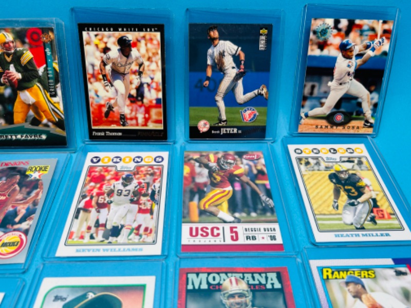 Photo 6 of 811292…23 collectible sports cards in hard plastic sleeves 