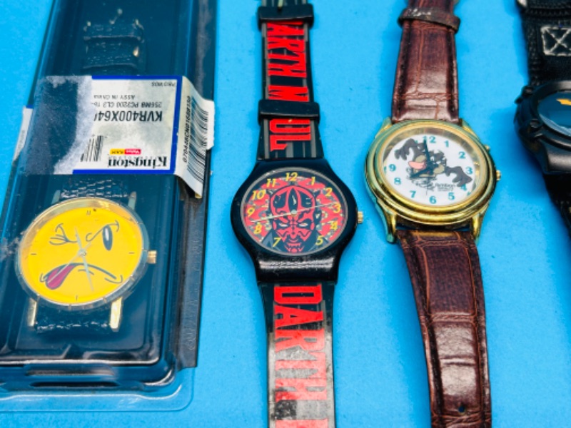 Photo 3 of 811304…used character watches- need batteries some have damage and wear