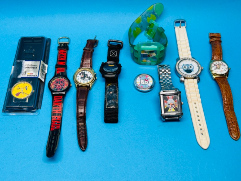 Photo 1 of 811304…used character watches- need batteries some have damage and wear