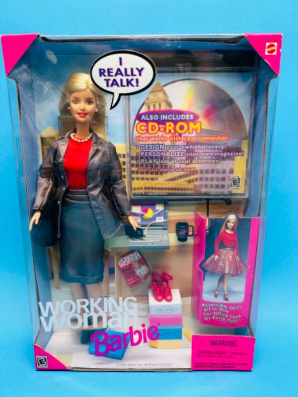 Photo 1 of 811316…working woman Barbie with CD-ROM 