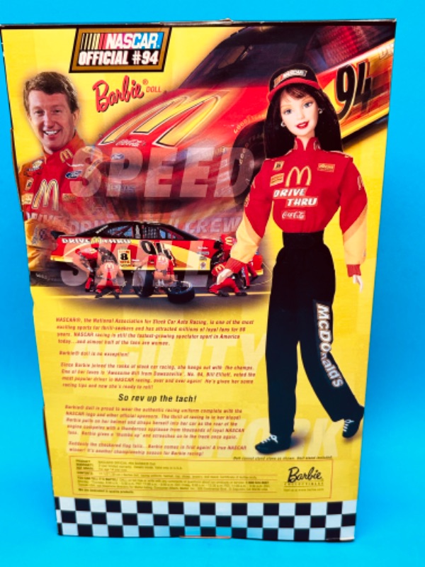 Photo 3 of 811318…Barbie NASCAR official #94 doll McDonald’s 