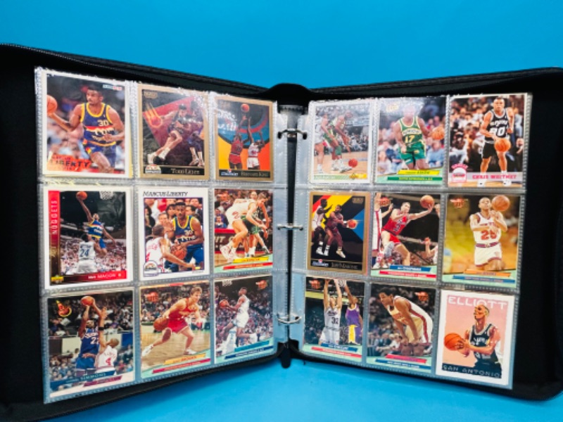 Photo 11 of 811330…360 mixed basketball trading cards in binder