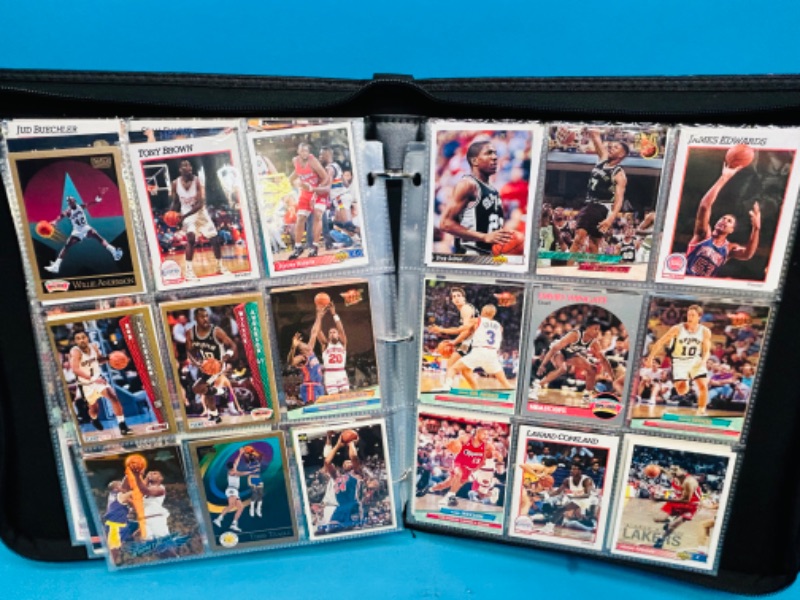 Photo 2 of 811330…360 mixed basketball trading cards in binder