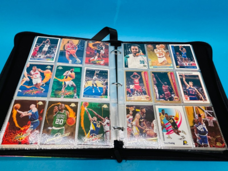 Photo 3 of 811330…360 mixed basketball trading cards in binder