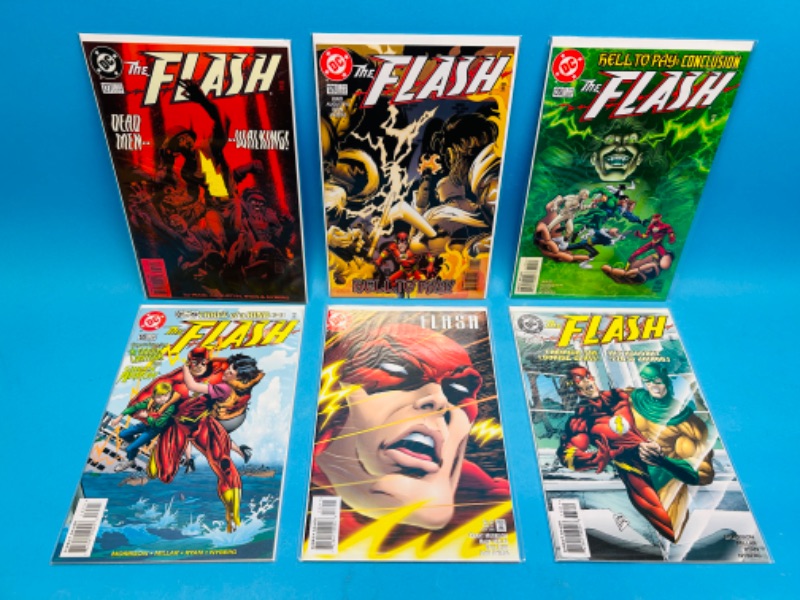 Photo 1 of 811335…6 flash  comics in plastic sleeves 