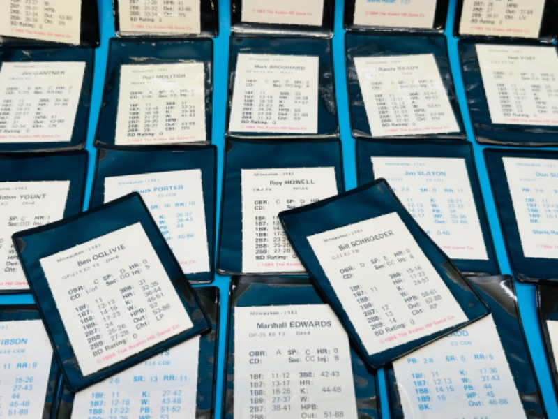 Photo 1 of 811364…1983 Milwaukee  statis pro baseball team set in plastic sleeves 