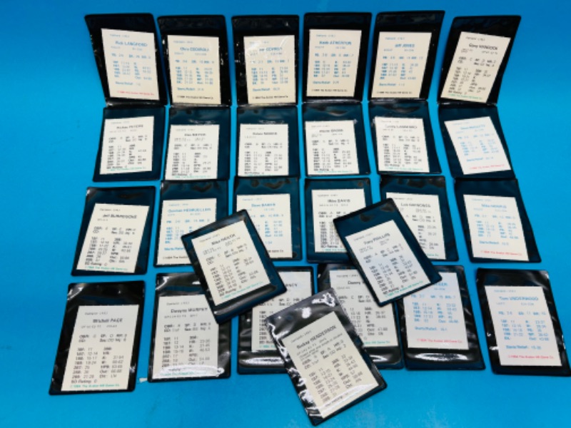 Photo 1 of 811365…1983 Oakland  statis pro baseball team set in plastic sleeves 