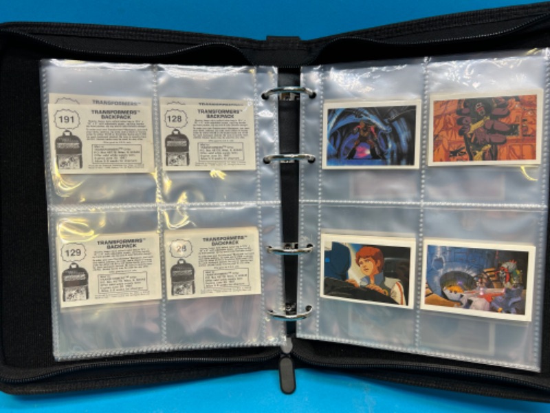 Photo 5 of 811388…60 vintage 1986 transformers backpack stickers in binder 