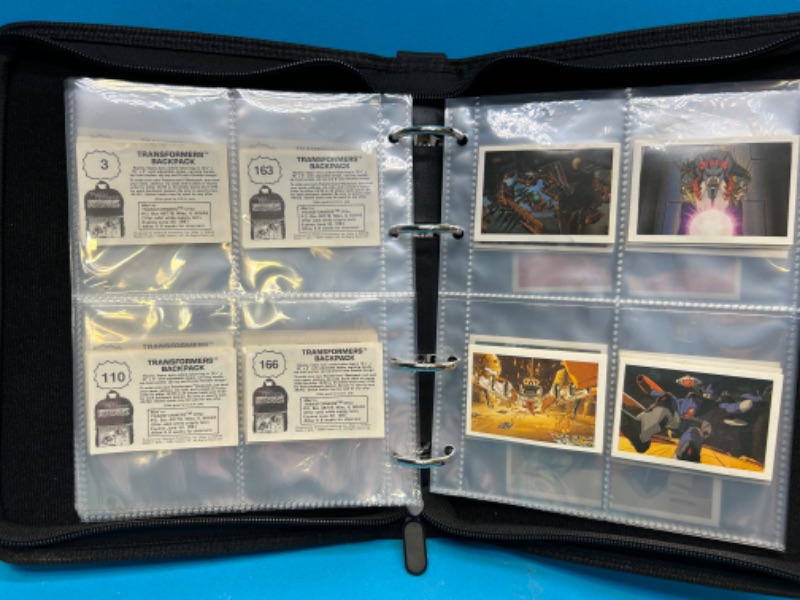 Photo 4 of 811388…60 vintage 1986 transformers backpack stickers in binder 