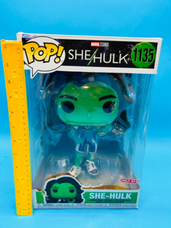 Photo 1 of 811390…Gigantic huge Funko Pop She-Hulk bobble head figure 1135- wear on package 