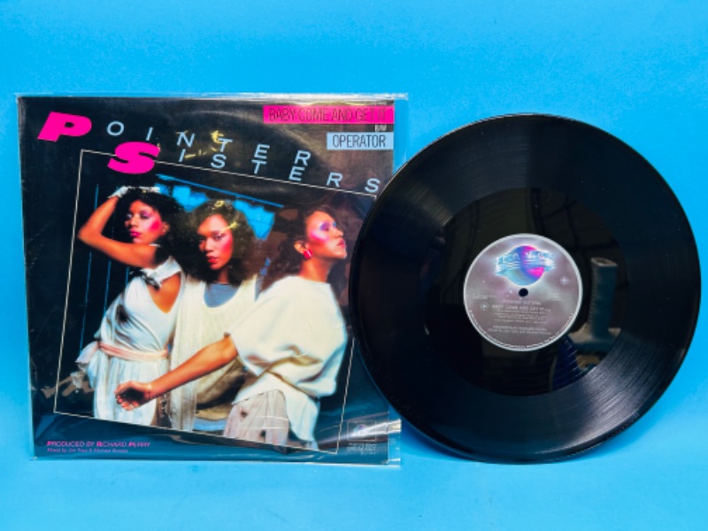 Photo 1 of 811394…Poniter Sisters vinyl record 33 rpm in plastic sleeve 