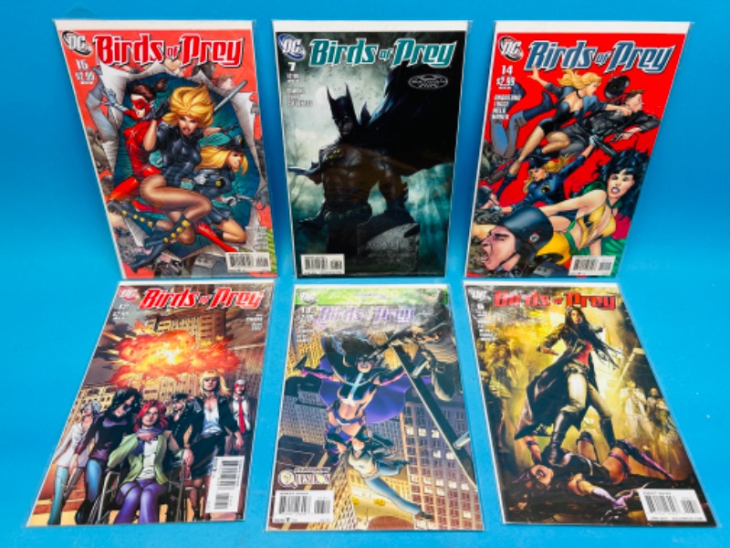 Photo 1 of 811401…6 birds of prey  comics in plastic sleeves 