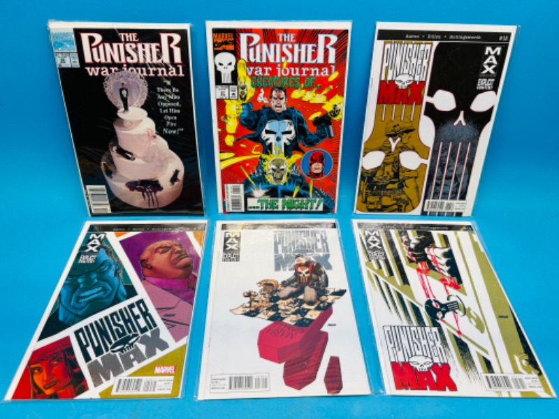 Photo 1 of 811405…6 punisher  comics in plastic sleeves 