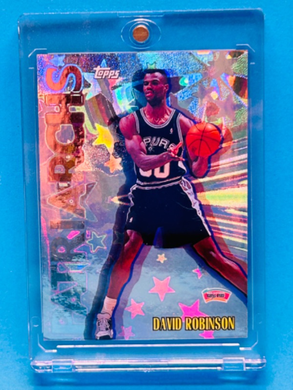 Photo 1 of 811415…topps David Robinson patriarch refractor card P13 in hard plastic case