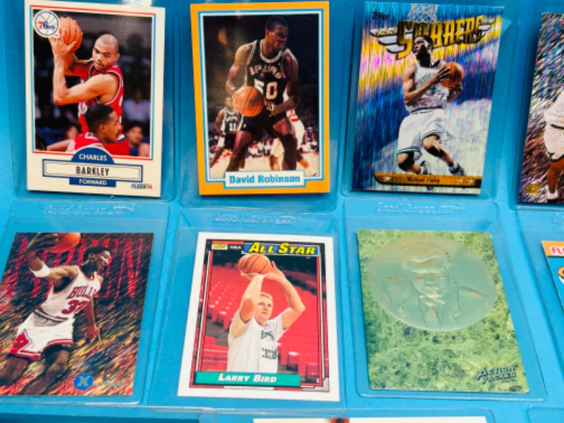 Photo 3 of 811420… collectible basketball cards in hard plastic sleeves 