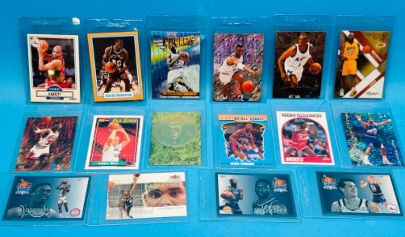 Photo 1 of 811420… collectible basketball cards in hard plastic sleeves 