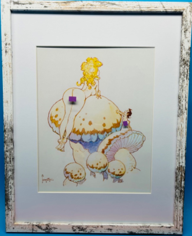 Photo 1 of 811430…framed Frank Frazetta  art 11 x 14”