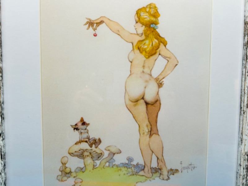 Photo 2 of 811431… framed Frank Frazetta  art 11 x 14”