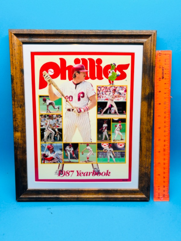 Photo 2 of 811455…framed Phillies 1987 yearbook 