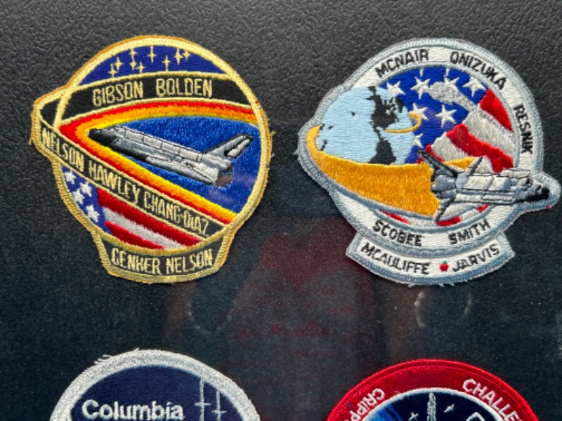 Photo 3 of 811461…4 vintage framed space shuttle patches 